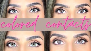 Colored Contacts For Brown Eyes  COLORCL [upl. by Ecinahs251]