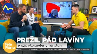 Prežil pád lavíny v Tatrách  Teleráno [upl. by Erdnaxela169]