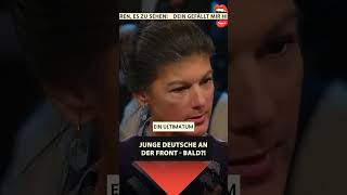 Sahra Wagenknecht Wir gehen einen Weg der zum Krieg mit Russland führt [upl. by Lessirg265]