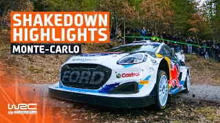 Shakedown Highlights  WRC Rallye MonteCarlo 2024 [upl. by Atinrahs]