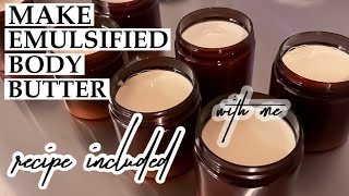 ✨Make Emulsified Body Butter  Recipe Included [upl. by Lonny]