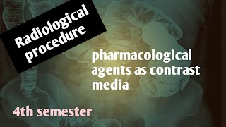 pharmacological agents contrast media glucagonbascopanmetaclopromideprocedure [upl. by Llertnad]