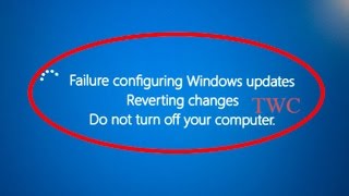 How to fix Failure Configuring Windows Updates Reverting changes Do not turn off your computer [upl. by Llenram258]