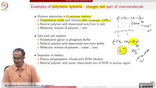 Lecture 15  Polyelectrolytes [upl. by Tenay]