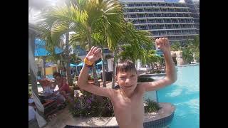 Swimming and look at our Cabana at Margaritaville Nassau [upl. by Encrata]