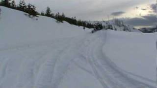 Half Track Snow Rail in Deep Snow With Drifts [upl. by Werra790]