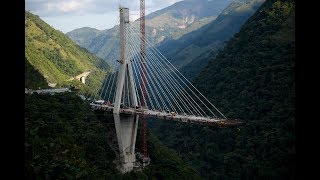 Demolición del Puente Chirajara vía a BogotáVillavicencio  Noticias Caracol [upl. by Ansell]