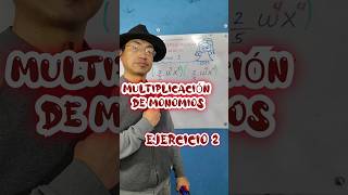 MULTIPLICACIÓN DE MONOMIOS EJERCICIO 2 algebra polinomios monomios [upl. by Annaeel664]