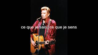 Johnny Hallyday  Ce que je sais Karaoké yanjerdu26 [upl. by Bethesde]