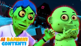 Canzoni spaventose di Halloween per bambini  Johny Johny sì papà  Ai Bambini Contenti [upl. by Uri769]