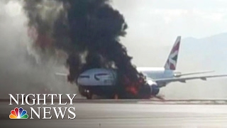 Pilot Who Saved Burning British Airways Flight Was Set to Retire  NBC Nightly News [upl. by Rogozen]