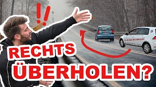 RECHTS überholen Rechtsfahrgebot und Ausnahmen ✅ [upl. by Ettennej380]