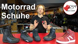 Motorradschuhe Unser Ratgeber zu Sicherheit und Einsatzbereichen [upl. by Aniahs]