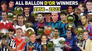 All Ballon Dor Winners 1956  2023 ballondor worlddata [upl. by Silvie806]