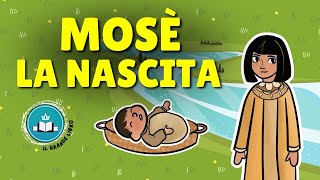 Storia Biblica Per Bambini MOSÈ LA NASCITA [upl. by Ahsinel]