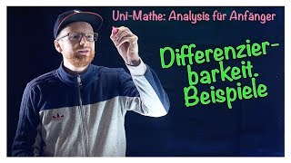 611 Differenzierbarkeit Beispiel  Analysis für Anfänger Differentialrechnung [upl. by Ydasahc346]