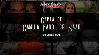 Carta de Camila Fabri de Saab  21 Abril 2021 [upl. by Sedgewake]