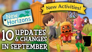 10 UPDATES amp CHANGES in September 2024 New Activities  Animal Crossing New Horizons [upl. by Ittam]