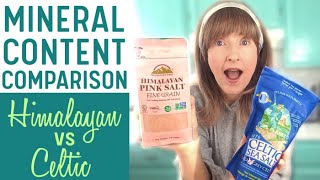 CELTIC SEA SALT vs HIMALAYAN PINK SALT Minerals Comparison  More Differences [upl. by Paco462]