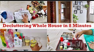 Decluttering Whole House in 8 Minutes Tamil  What I do with the Things I declutter  Minimalism [upl. by Yartnoed]