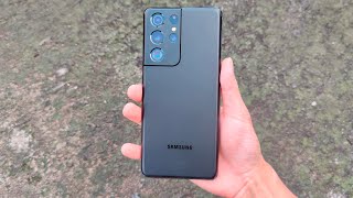 Samsung Galaxy S21 Ultra  Phantom Black Body Design Review ASMR 4K [upl. by Enihpled]