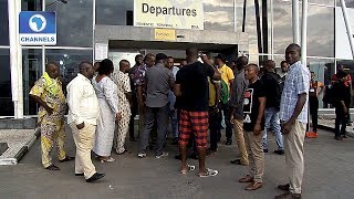 Unions Shut Down Operations At General Aviation Terminal Of Lagos Airport [upl. by Yedrahs]