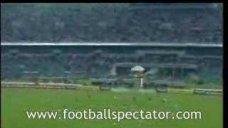 Goalkeeper scores from 100 metres [upl. by Vick]