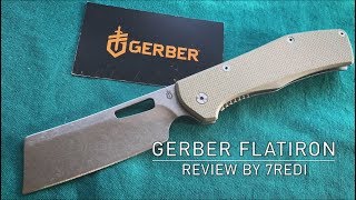 Gerber Flatiron Review  The Tactical Straight Razor [upl. by Astiram]