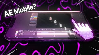 trying to edit using After Effects Mobile [upl. by Isolde]