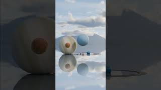 planet bouncing  Solar System Planet Size Comparison 3D animation planet astronomicalobjects [upl. by Ibbison]