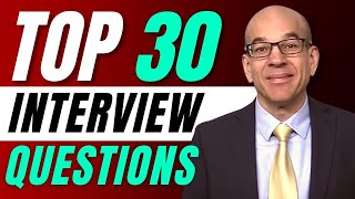 Top 30 Interview Questions  From a recruiters hiring playbook [upl. by Airdnola]