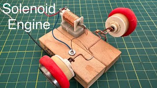 How to Make a Simple Solenoid Engine  Solenoid Motor [upl. by Itsur]