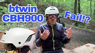 btwin CBH900 der Fahrradhelm mit Visier von Decathlon im Test Review [upl. by Dasi]