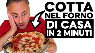 Come fare la pizza napoletana nel forno di casa in 2 minuti col metodo GRIGIO [upl. by Shantha]