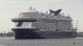 SOUTHAMPTON BUSY WITH FOUR CRUISE SHIPS DEPARTING 030824 [upl. by Peck434]