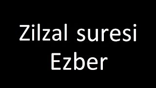 Zilzal Suresi ezberleme Hafızlık yöntemi ile [upl. by Peers]