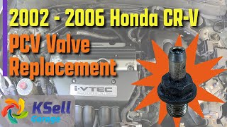 PCV Valve Replacement  2005 Honda CRV [upl. by Isak]