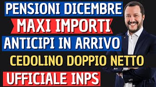 UFFICIALE INPS⚡️ PENSIONI DICEMBRE CEDOLINI IMPORTI ARRIVATI❗️ VERIFICA TREDICESIMA AUMENTI BONUS [upl. by Nialb]