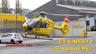 Christophorus 9 Einsatz vor OTTAKRINGER Brauerei [upl. by Hazen]