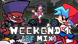 Friday Night Funkin  WeekEnd 1 but BF sings it WeekEnd 1 Boyfriend Mix [upl. by Marshall931]