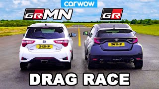 Toyota GR Yaris v Yaris GRMN  DRAG RACE [upl. by Nohcim]