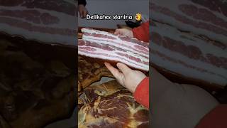 Domaća delikates slanina 👌  Welcome to Serbia 🇷🇸 [upl. by Lamp]