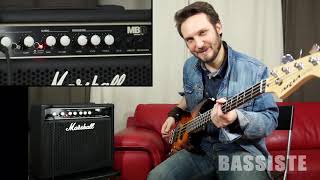 MARSHALL MB15  BASS AMP  REVIEW  TEST  Bassiste Magazine 47 [upl. by Esirtal]