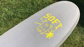 Hyped Sports  Softdog 80” Longboard 84L Mini Mal Soft Top Board Surfboard  UNBOXING [upl. by Eatnuahc41]