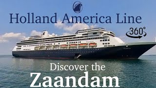 360 video  The Holland America Zaandam cruise ship was in Bar Harbor ME USA [upl. by Assetan921]