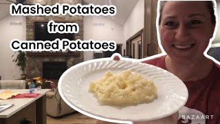 Quick amp Easy Mashed Potatoes Using Canned Potatoes  Perfect Side Dish Recipe [upl. by Ogram65]