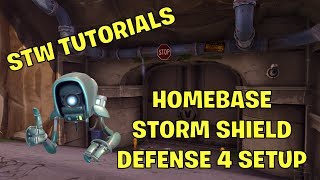 STW Tutorials Setup for Homebase Storm Shield Defense 4 [upl. by Remmer582]