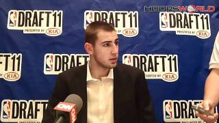 Jonas Valanciunas  2011 NBA Draft Media Avails [upl. by Merari]