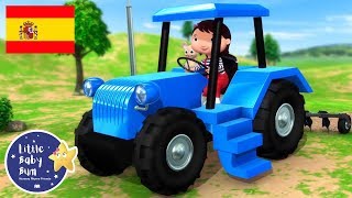 Canciones Infantiles  La Canción del Tractor  P 2  Dibujos Animados  Little Baby Bum en Español [upl. by Nosittam569]