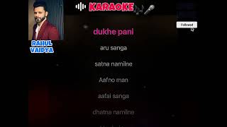 Aafno man aafai sanga karaoke track with lyrics karaoke Nepal [upl. by Dorin]